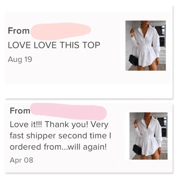 White Waist Fitted Drop Shoulder Buttoned Shirt - Picture 12 of 17